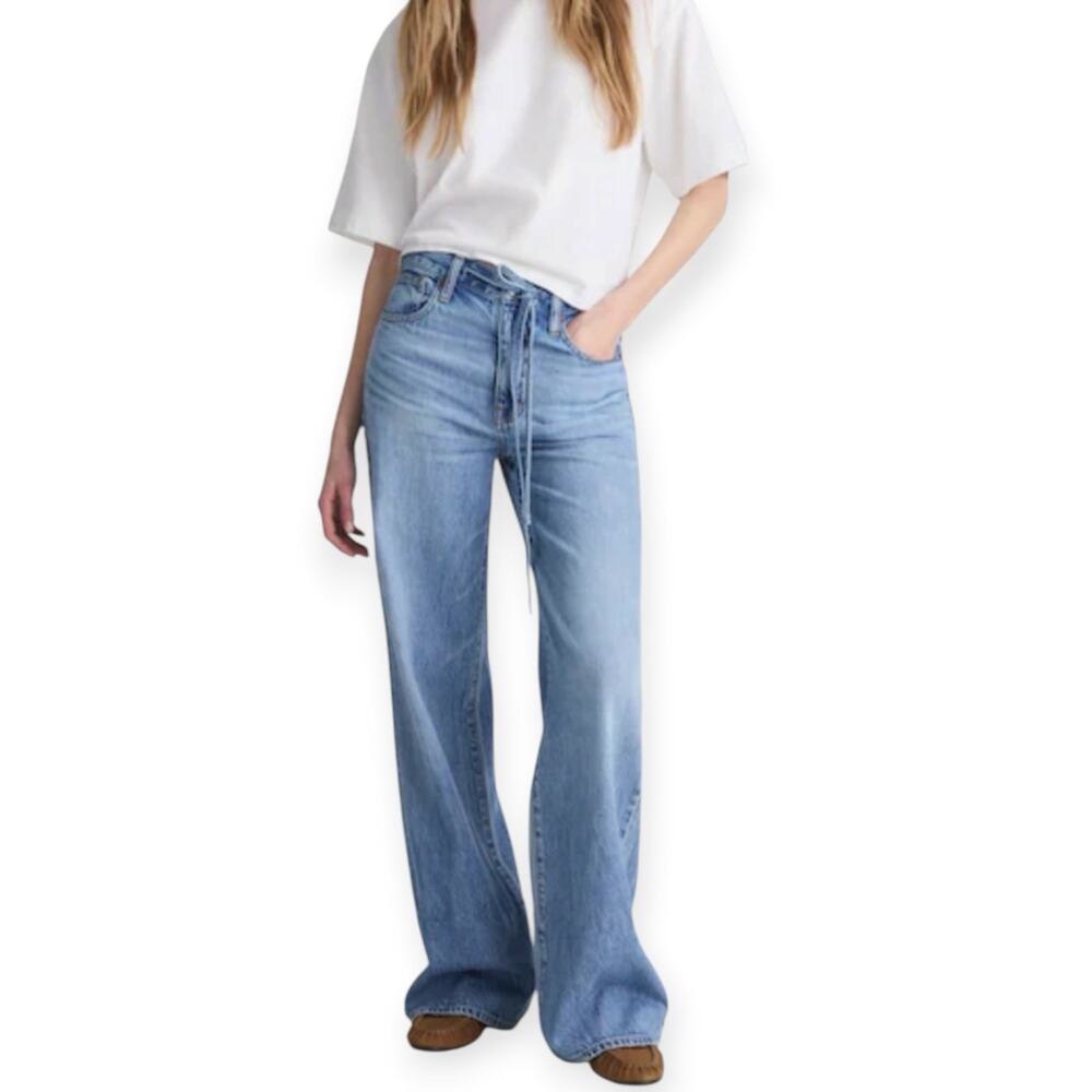 NWT Madewell The Ultimate Wide Leg Jeans Airy Denim Size 29 Raebrook Wash Blue